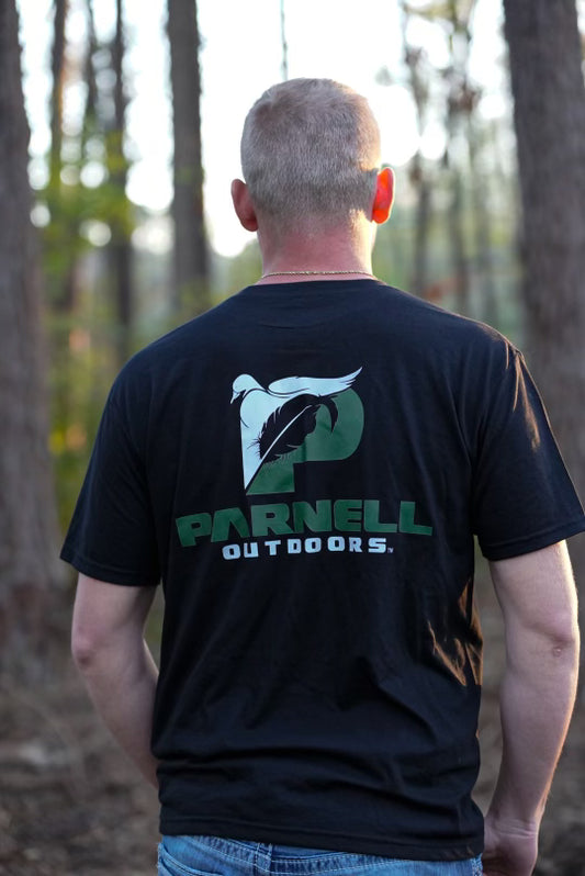 short sleeve Black/green Parnell Outdoors shirt